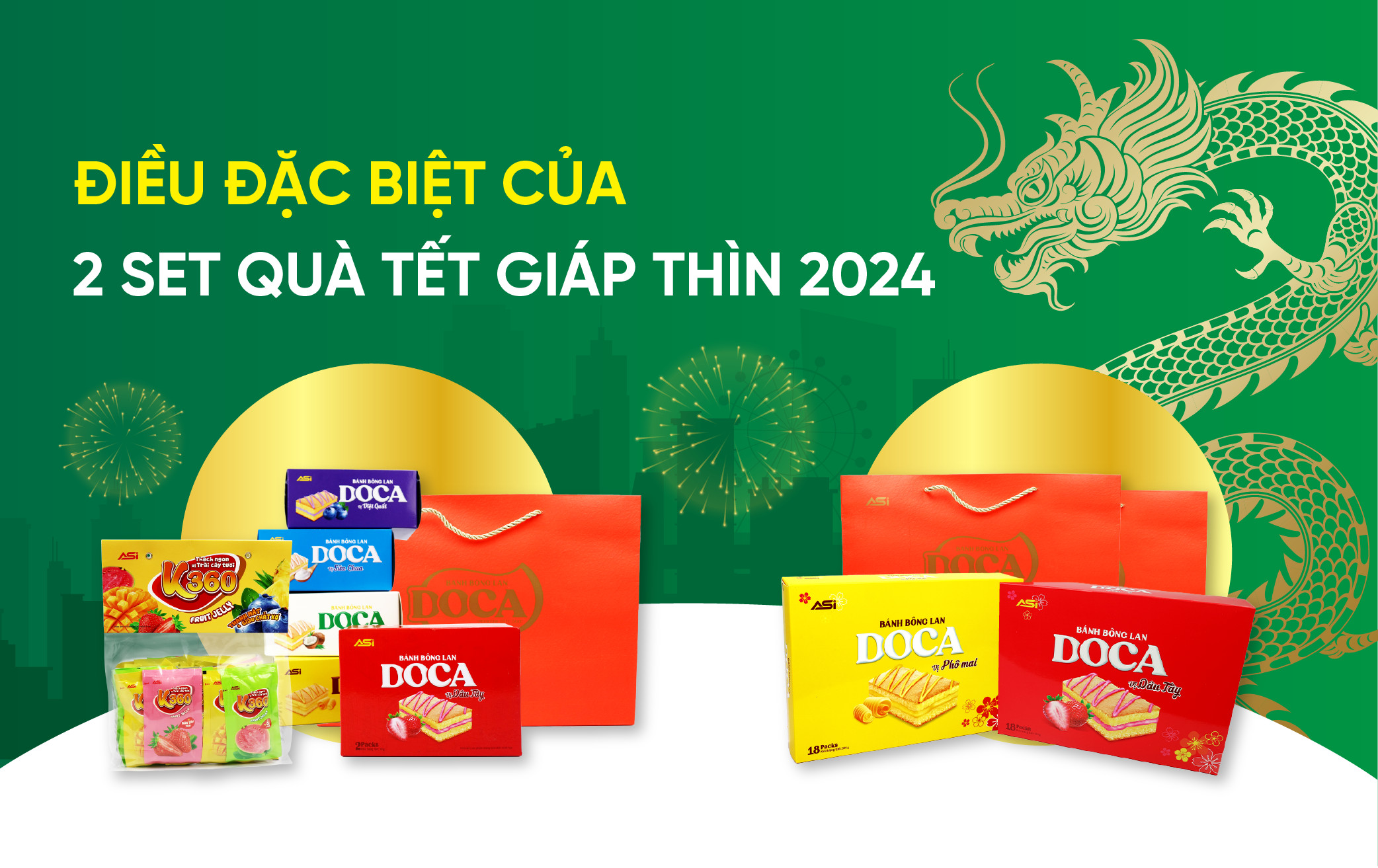 điều đặc biệt 2 set quà DOCA