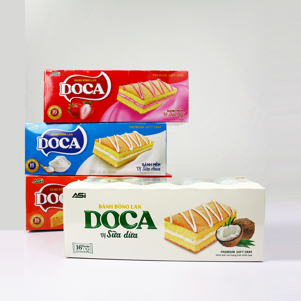 Bánh Bông lan DOCA vị Sữa dừa